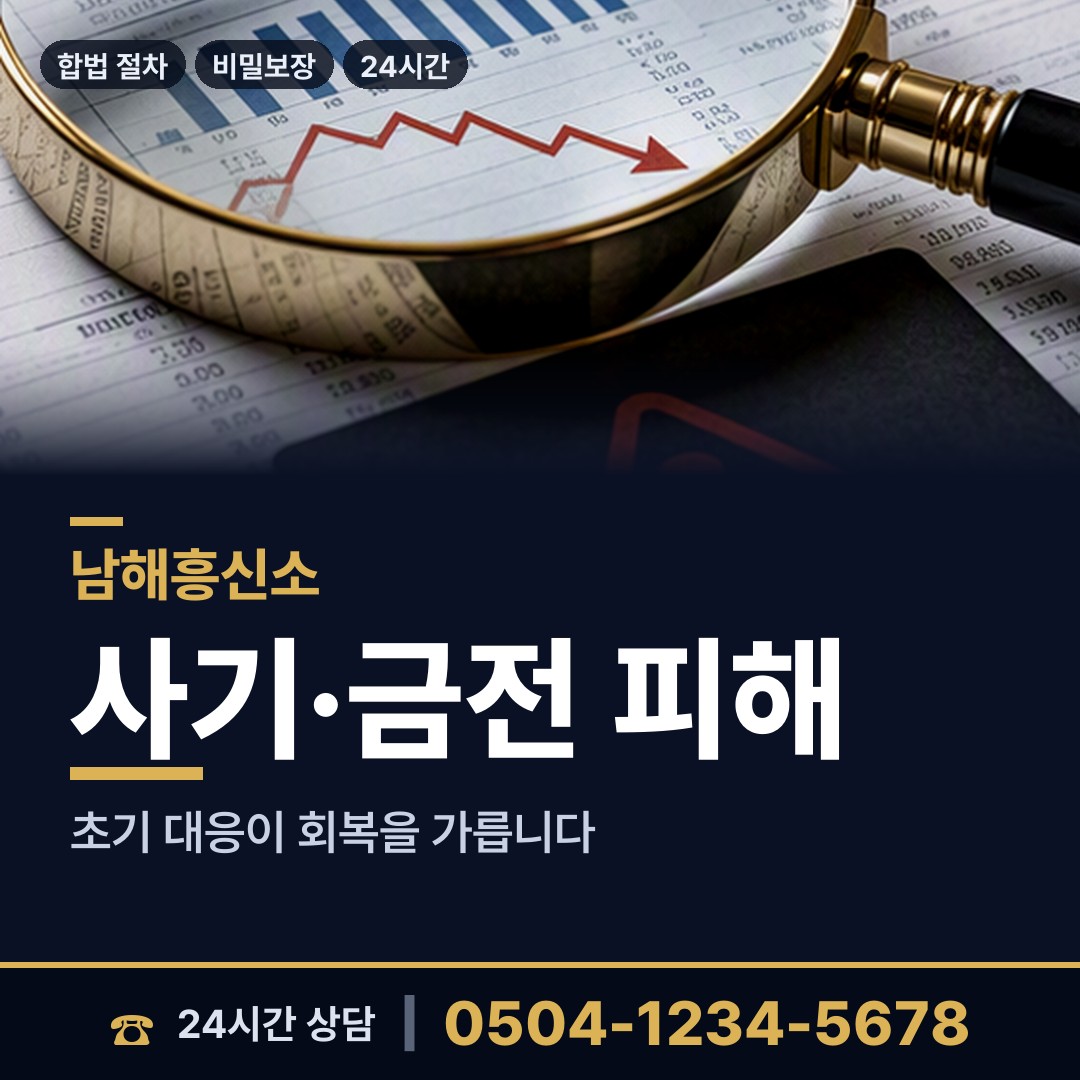 남해 고현면 탐정사무소 상담 안내